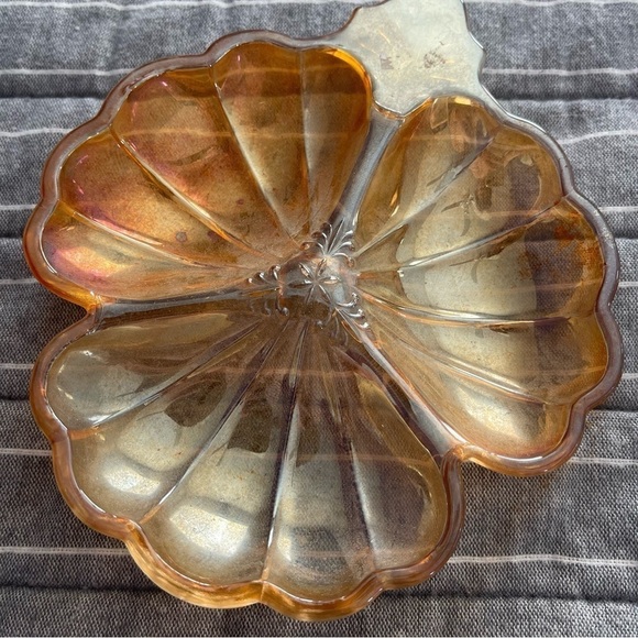 Vintage Carnival Glass Trinket Holder - Picture 4 of 5